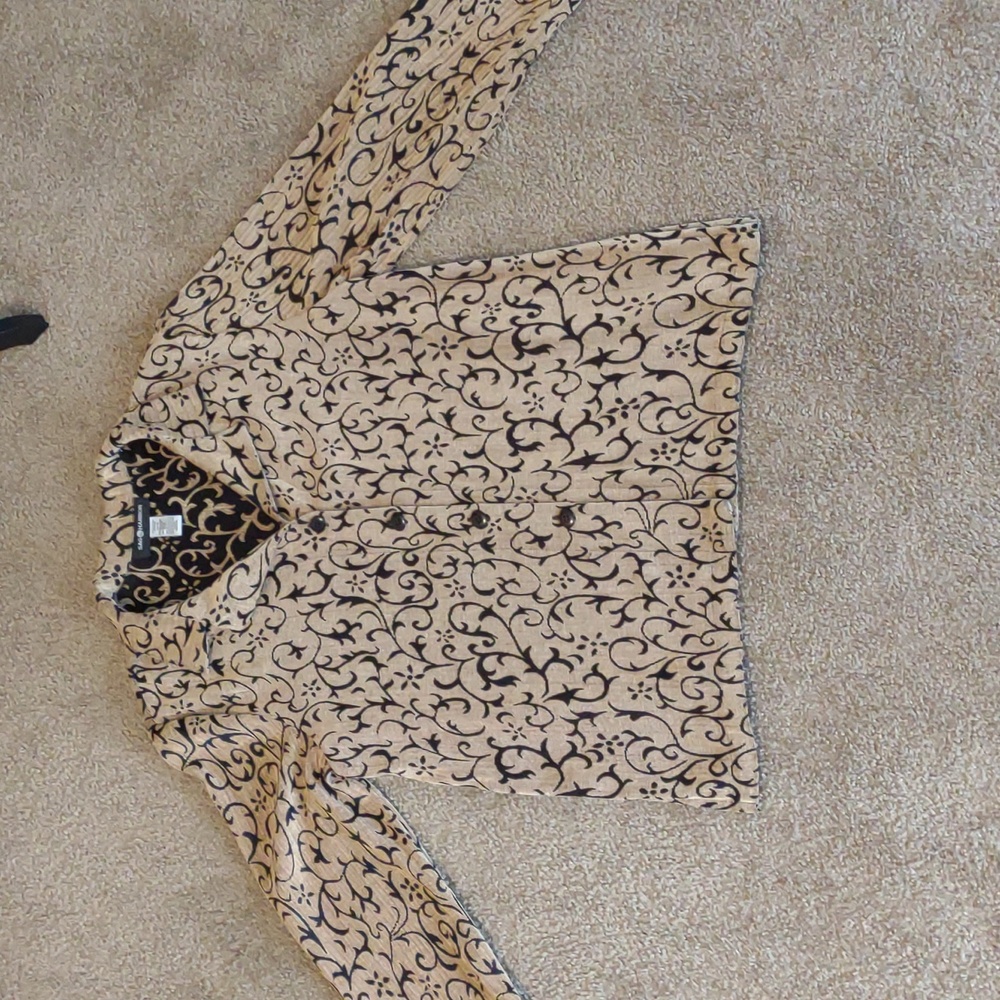 Sag Harbor Sz 18 Tan & Black Lightweight Blazer / Shell - Picture 5 of 6